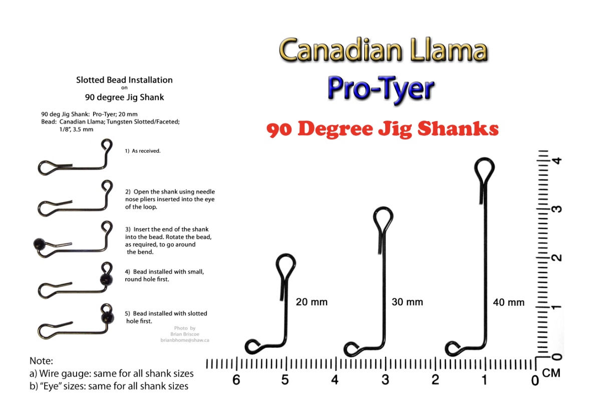 Canadian Llama Co. 90 Degree Jig Shanks